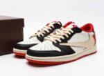 Fragment x Travis Scott x Air Jordan 1 White Black University Red