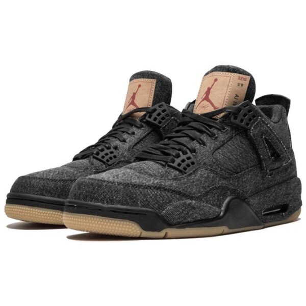 Jordan 4 Levis Black