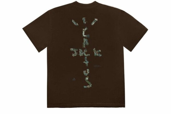 TRAVIS SCOTT MOTHERBOARD LOGO III T-SHIRT BROWN