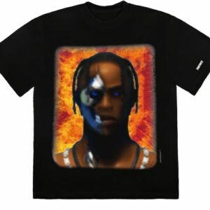 TRAVIS SCOTT T-3500 PORTRAIT T-SHIRT BLACK