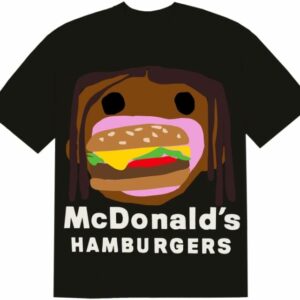 TRAVIS SCOTT X CPFM 4 CJ BURGER MOUTH T-SHIRT BLACK