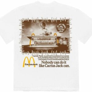 TRAVIS SCOTT X MCDONALD'S VINTAGE ACTION T-SHIRT WHITE