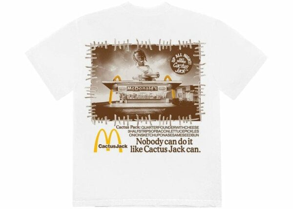 TRAVIS SCOTT X MCDONALD'S VINTAGE ACTION T-SHIRT WHITE