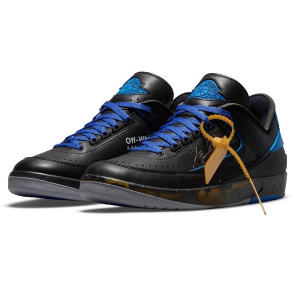 Off White Jordan 2 Retro Low SP 'Black Varsity Royal'