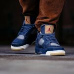 Levis x Jordan 4 Retro "Navy"