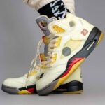 Off White Air Jordan 5  'Sail'