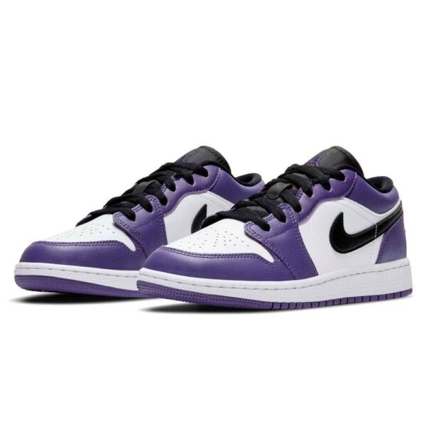 Jordan 1 Low GS "Court Purple White"