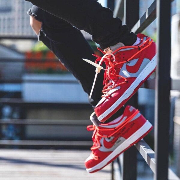 OFF-WHITE x Dunk Low 'University Red'